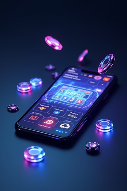 Smartphone mit Deloro Casino App