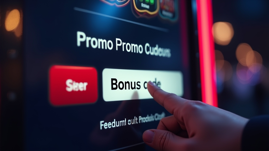 Registrierungsformular mit markiertem Promo-Code-Feld im Casino